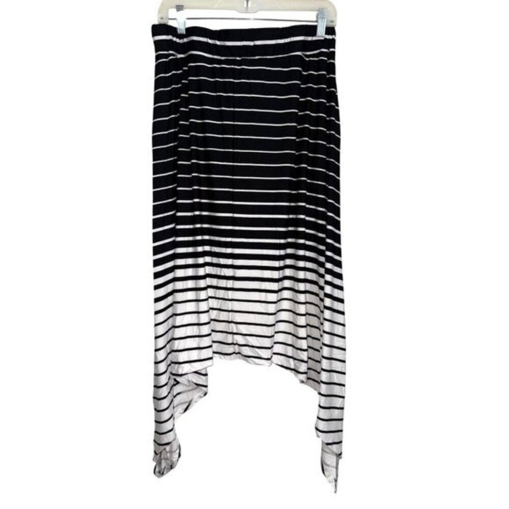 Robert Louis Black & White Striped Skirt S